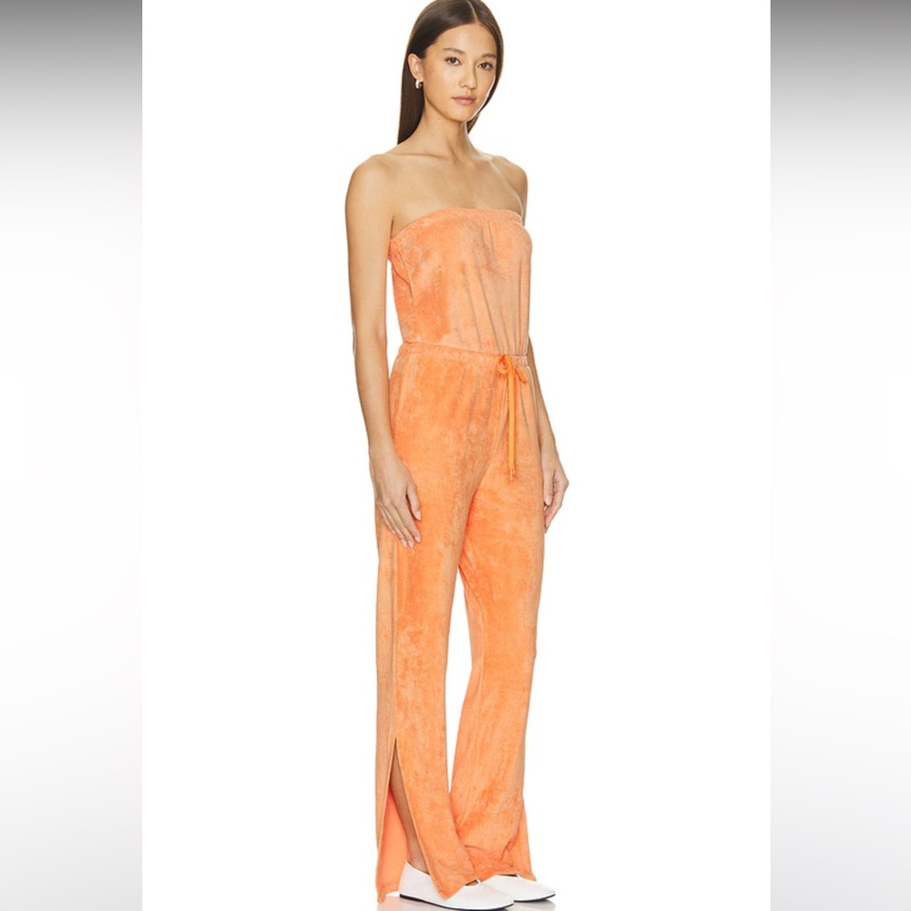 NWT Beyond Yoga Terez Baby Blue TerryCloth Tropez Jumpsuit